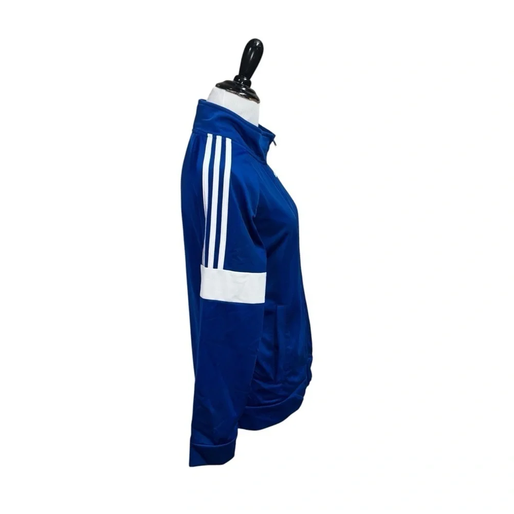 Adidas Boy's L Large Tricot Event Jacket Full Zip Blue Streetwear Hip Hop